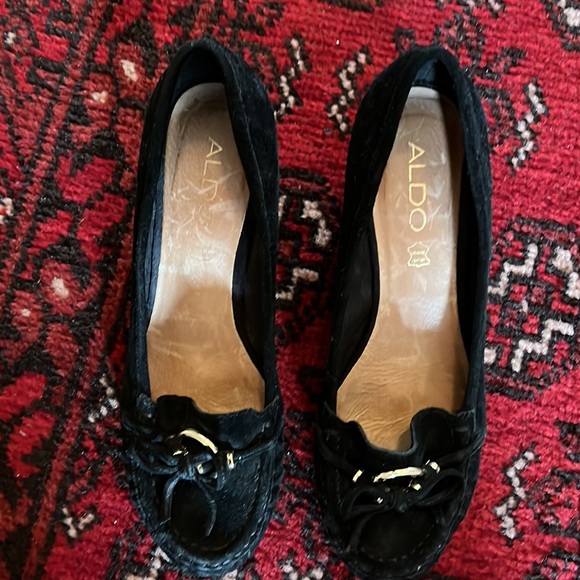 Shoes leather platforms new not worn - Picture 5 of 5